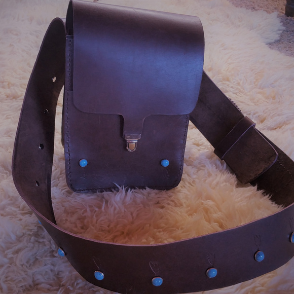Genuine Leather Make to order holster/purse belt - Picture 2 of 4